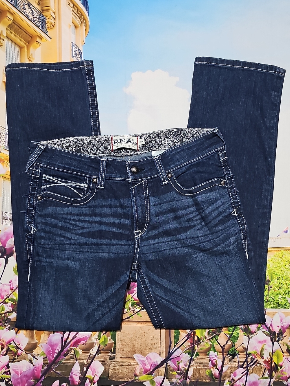 Ariat Dark Indigo Straight Jeans Size 32